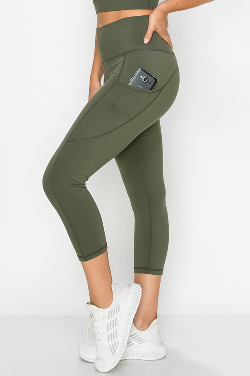 Love & Other Things seamless high waisted leggings in army green | ASOS