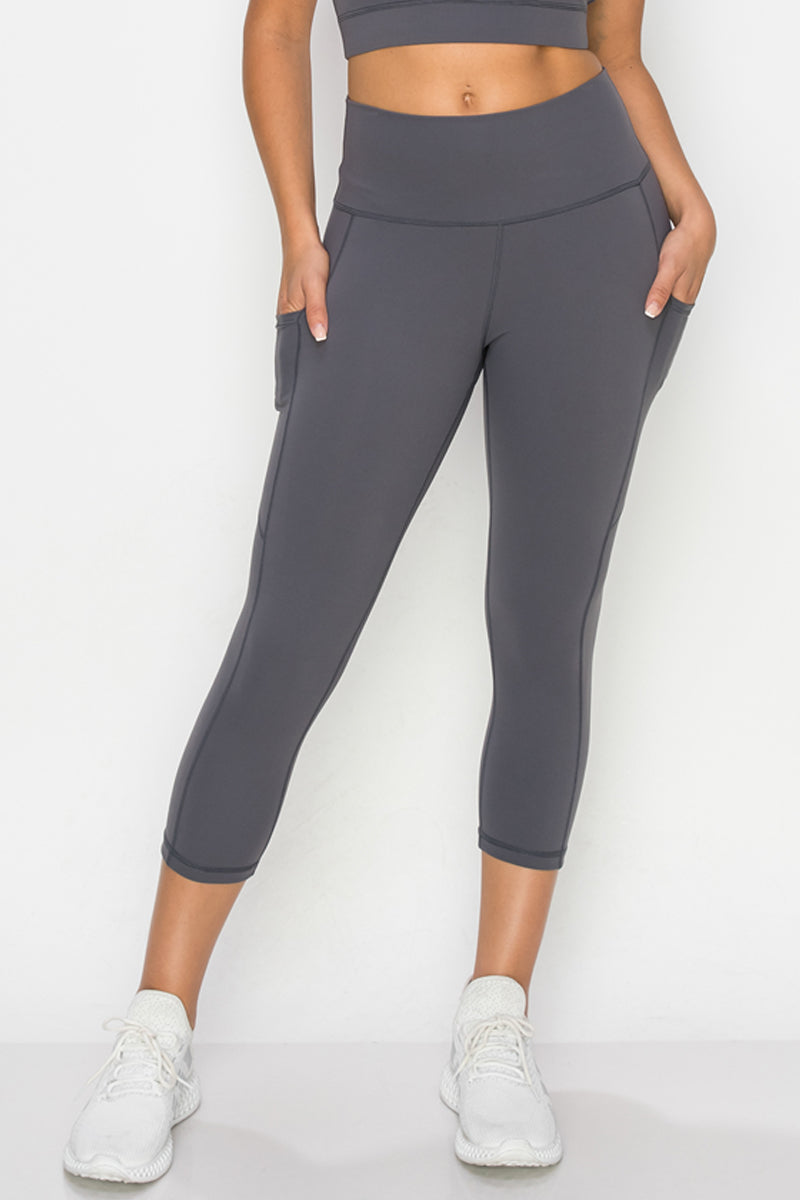 Buttery Soft High Waisted Capri Leggings with Pockets – Style Sifter