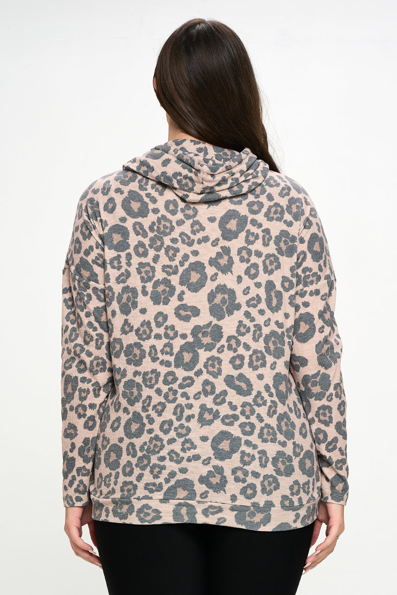 Womens leopard print clearance hoodie